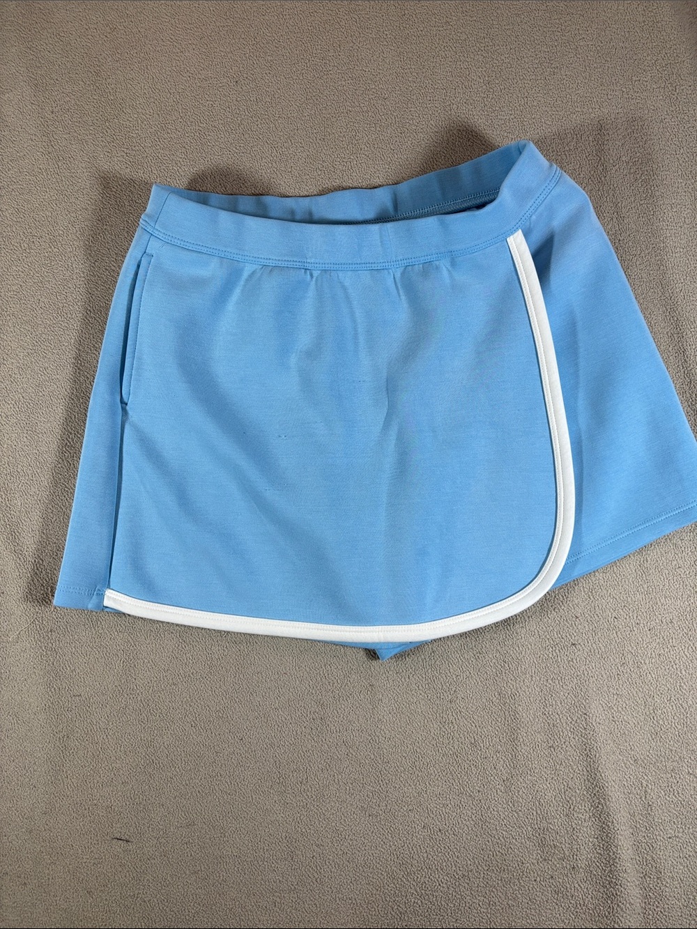 all in motion Light Blue Athletic Skort with White Trim